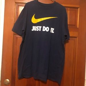 Blue Nike Just do it Men’s shirt it size XLT